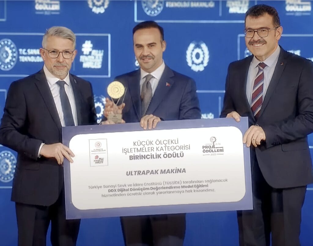 T.C Sanayi ve Teknoloji Bakanlığı Verimlilik Proje Ödülleri 2023 Birincilik Ödülü / Ultrapak Makina