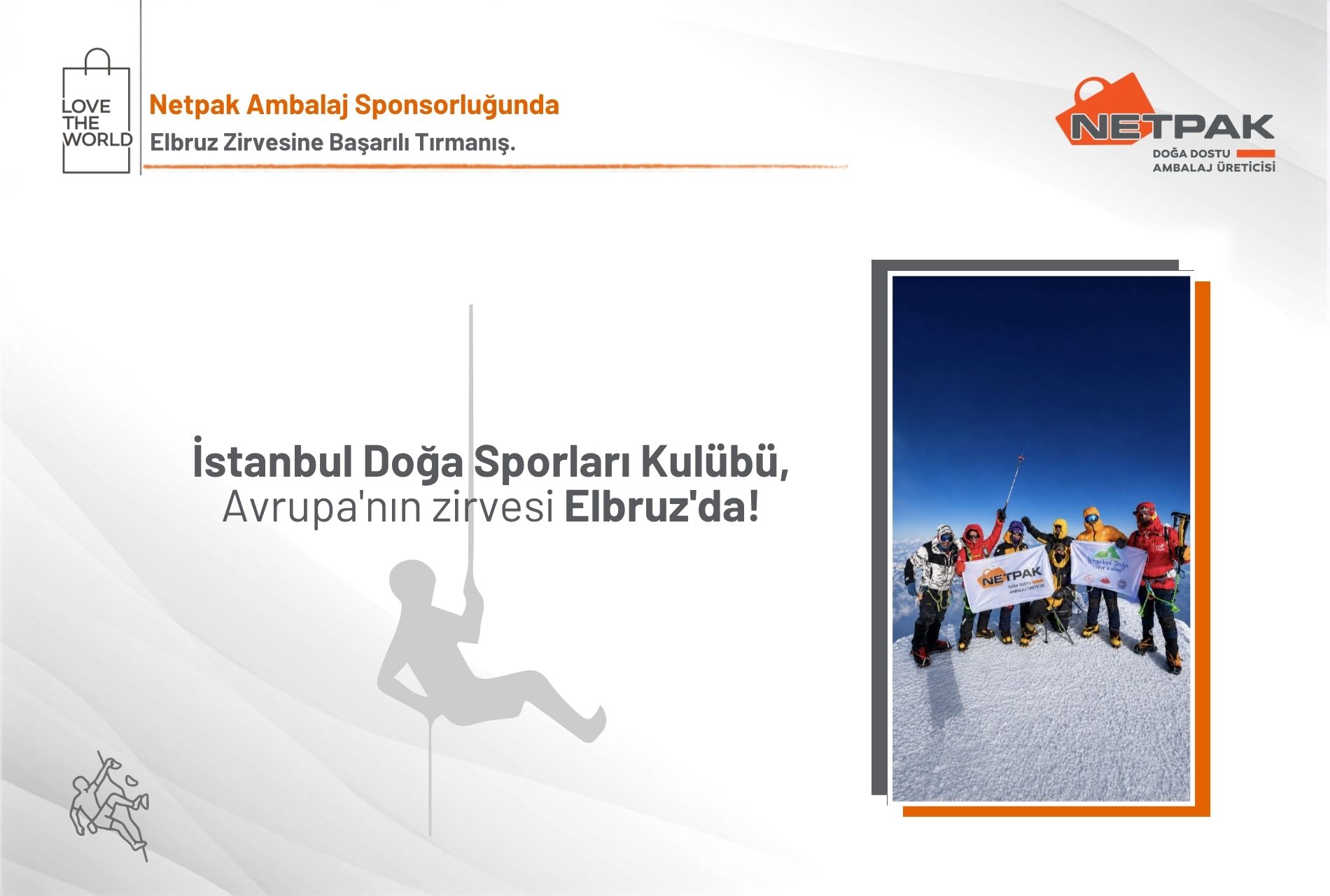 Netpak Ambalaj Sponsorluğunda Elbruz Zirvesine Başarılı Tırmanış