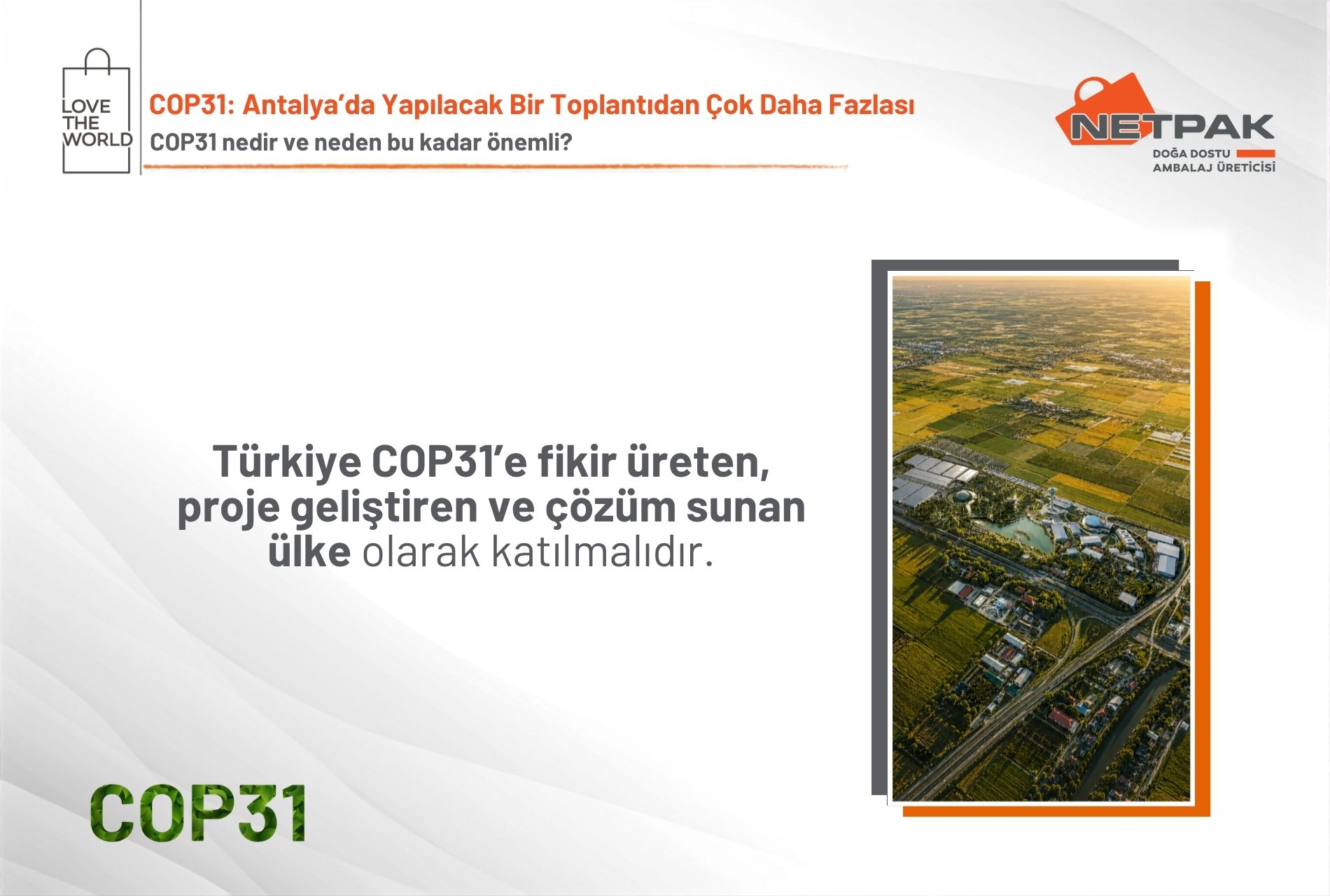 COP31: Antalya’da Yapılacak Bir Toplantıdan Çok Daha Fazlası