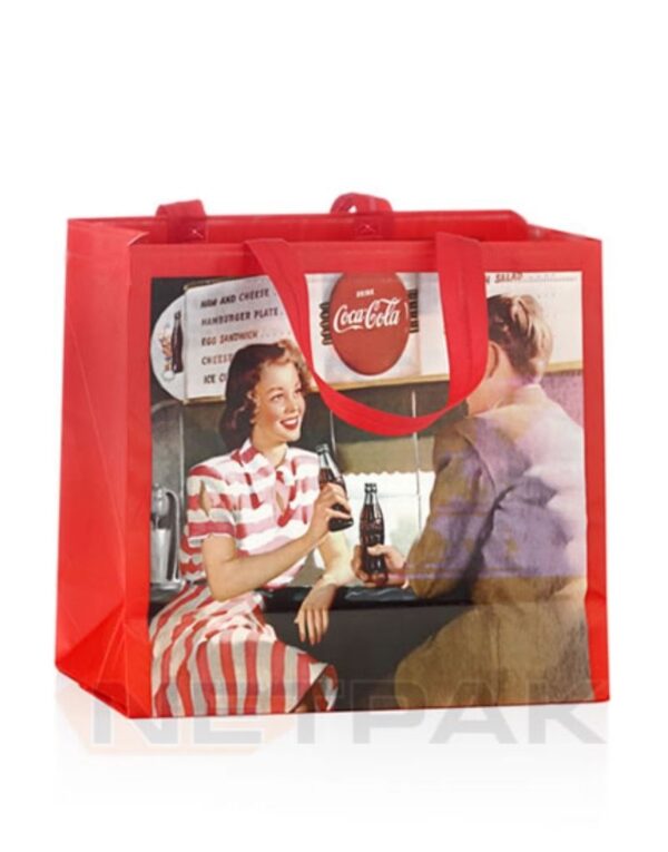 Coca-Cola baskılı bez çanta