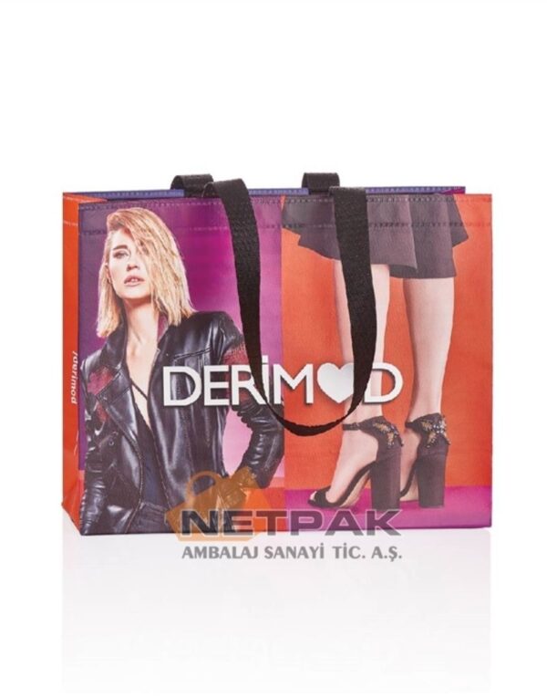 Derimod baskılı bez çanta