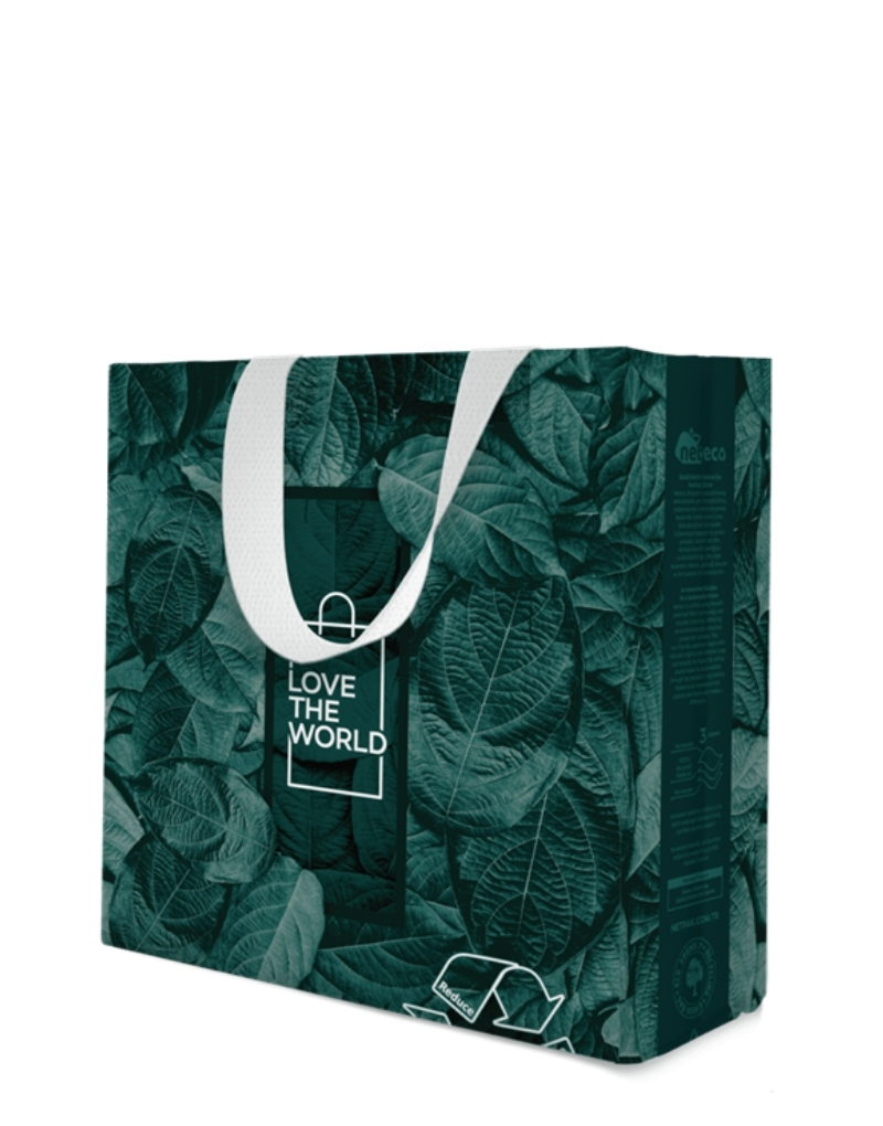 NETBAG Netbag çift kulplu takviyeli bez çanta