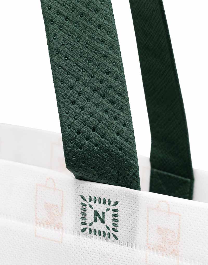 Neteco bez çantanın dokulu kulp detayı