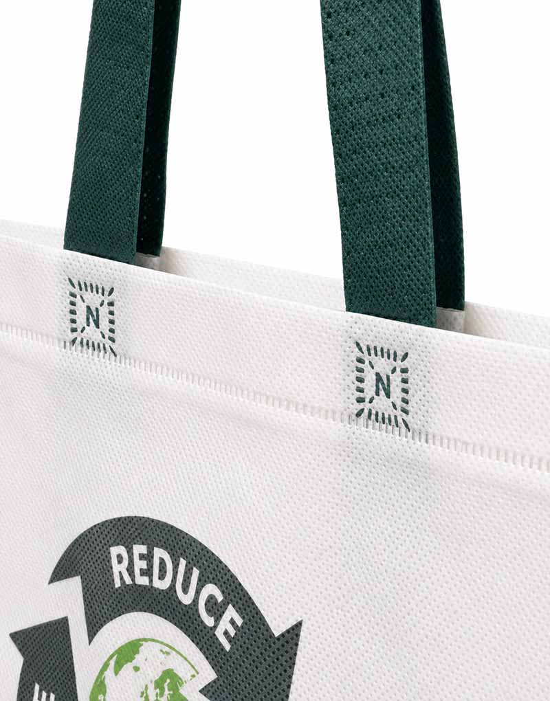 Neteco reusable bag handle connection detail