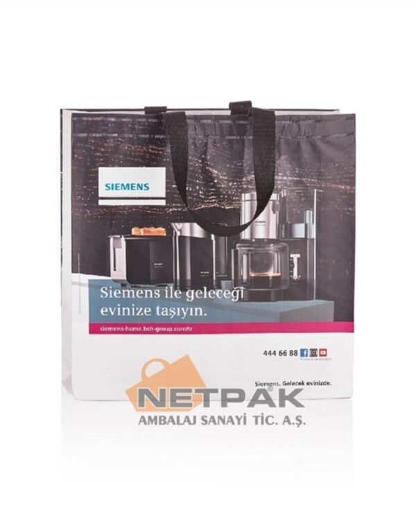 Siemens baskılı nonwoven bez çanta