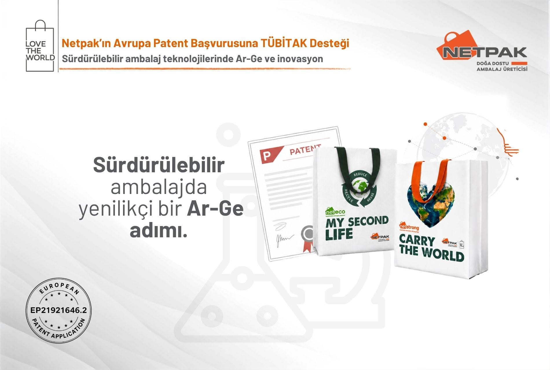 Netpak’ın Avrupa Patent Başvurusuna TÜBİTAK Desteği